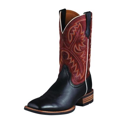 Ariat Quickdraw - Western Laarzen Zwart / Rood Heren - 22807-246